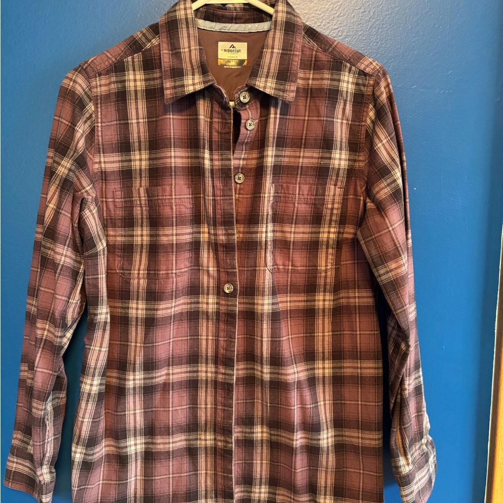 Ridgecut purple plaid shirt